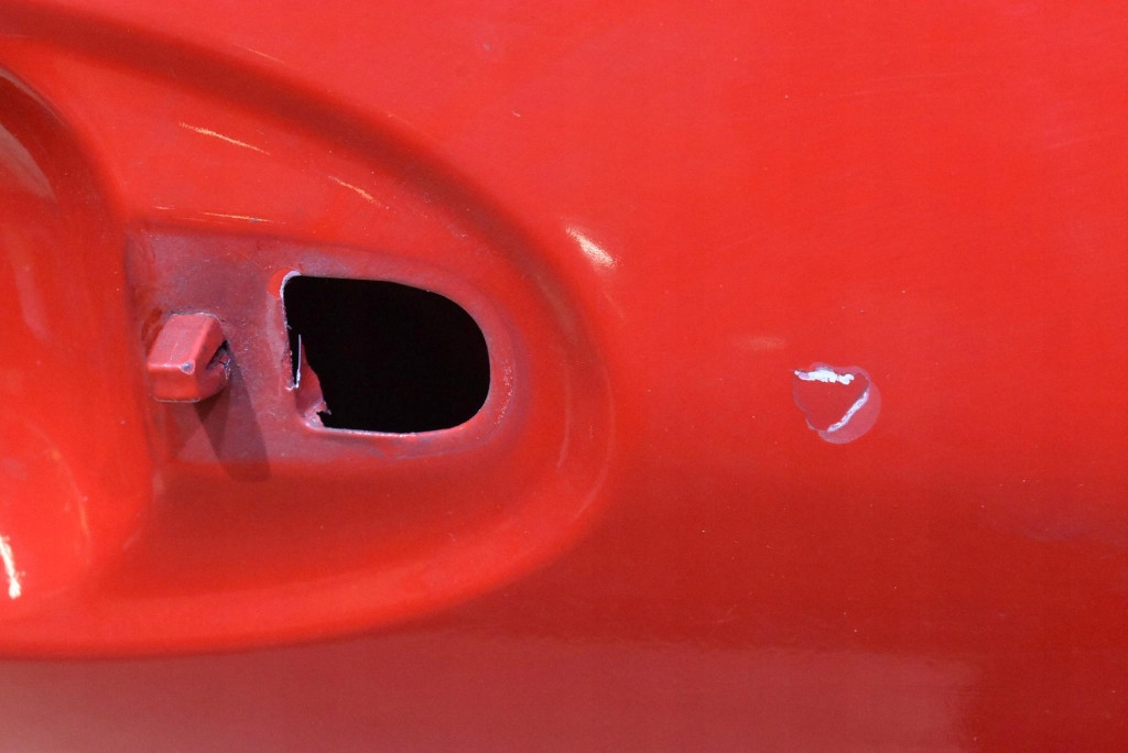 door right front front red TOYOTA YARIS 2 II 3D HB 05-09