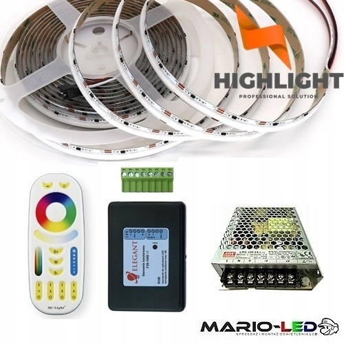 Led koridorový set Rgb Cob WS2811 24V 5 m diaľkový ovládač
