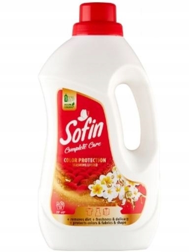 Levně 4x Sofin, Tekutý prací prostředek na barevné prádlo, 1,5 l