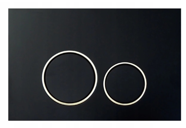 Wc splachovací tlačítko Dop černý chrom pro rám Geberit Sigma UP320 UP720