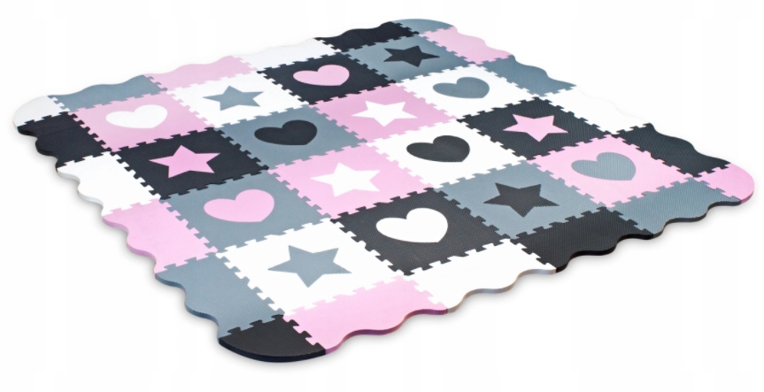 DUŻA Mata edukacyjna 52 piankowe puzzle gruba XXL Kolekcja Edukacyjna