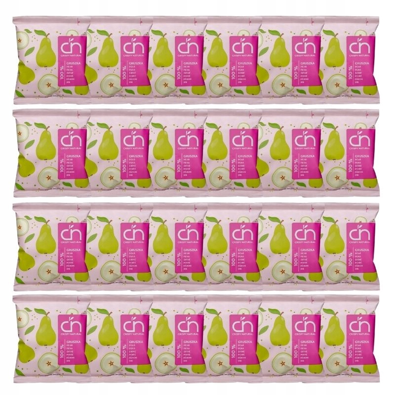 Chipsy gruszkowe plasterki Crispy Natural 24x 18g suszone owoce