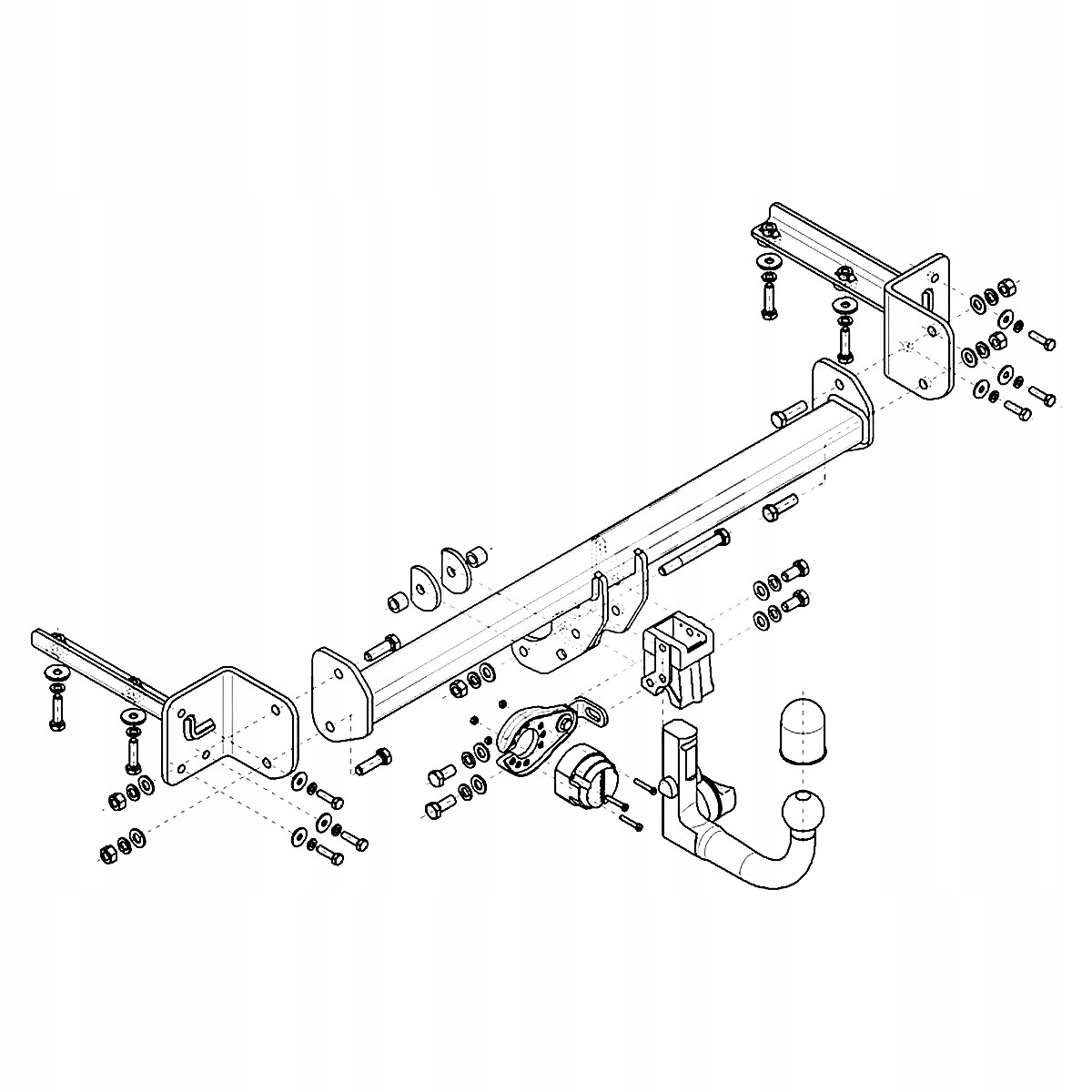 Hak Wypinany do Honda CR-V RT_ 5 V RW_ / SUV od 18 MODUŁ 13 PIN GRATIS Nowy Producent Steinhof