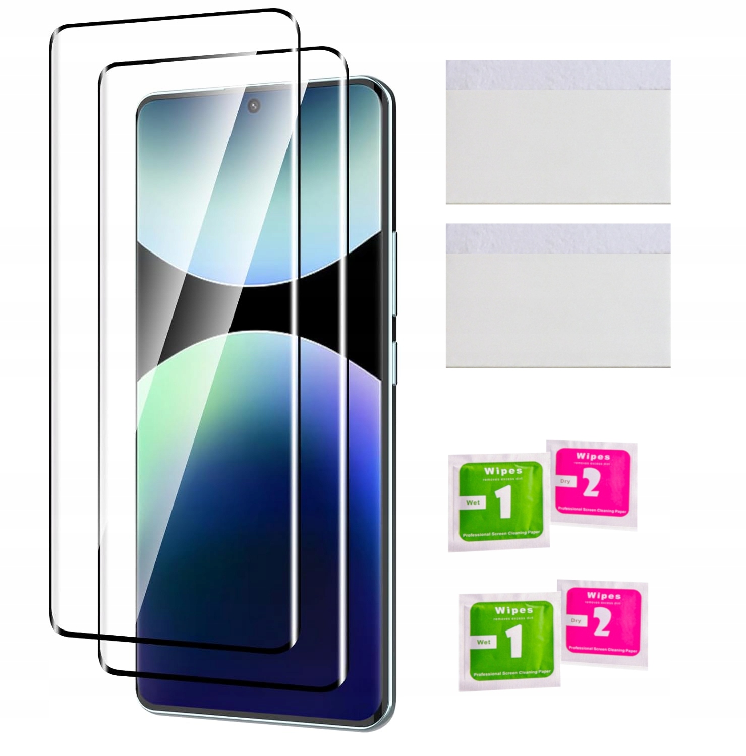2x Szkło Hartowane Zakrzywione Do Xiaomi Redmi Note 14 Pro 5G 14 Pro+ 5G