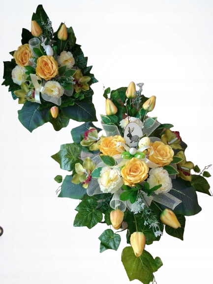 

Stroik na cmentarz Grób kompozycja Komplet Wiosna