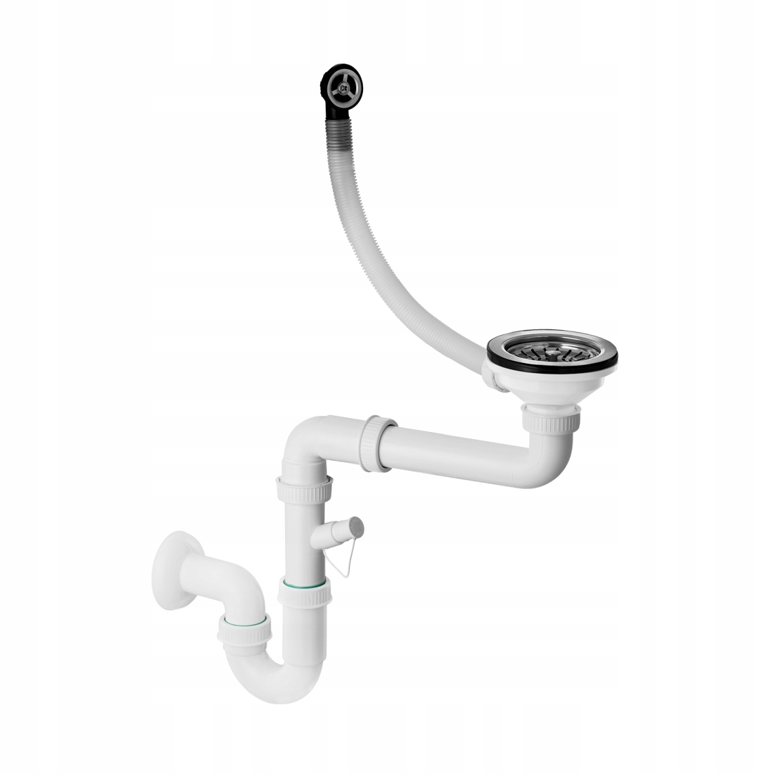 Zlewozmywak Granitowy Jednokomorowy Elite 6052 Deska Bateria Dozownik Syfon Krótszy bok 52 cm