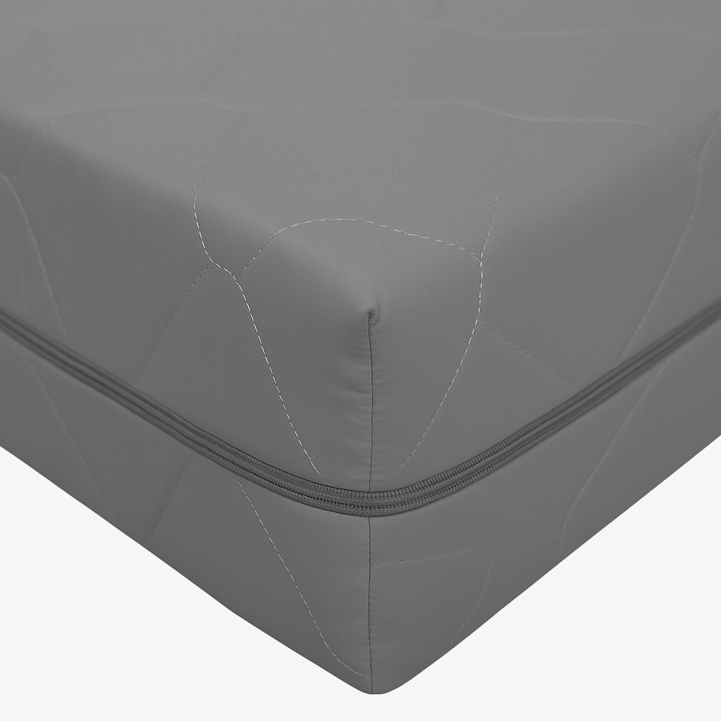 Prošívaný potah na matrace se zipem Tmavě šedý 140x200