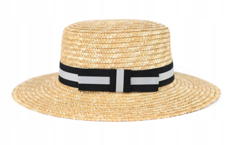 

Kapelusz Damski Plażowy Słomkowy Klasyczny Boater