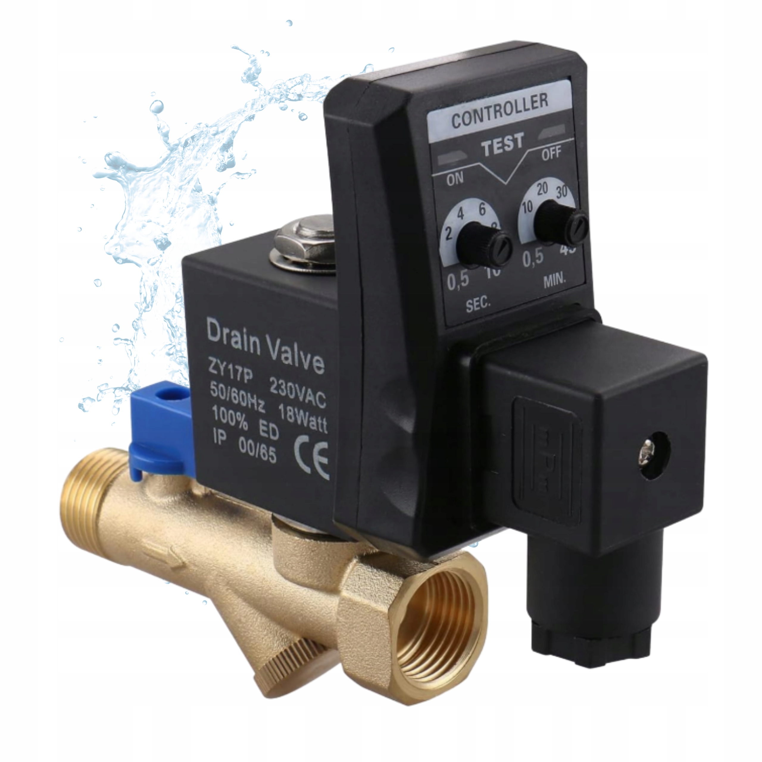 Automatický Elektroventil Vypouštěcí Kondenzát Časový Ventil Časovač G12 DN15 EL05