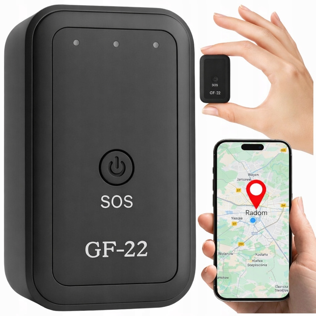 Mini Lokalizator Gps GF-22 Magnes Sos Bez Abonamentu