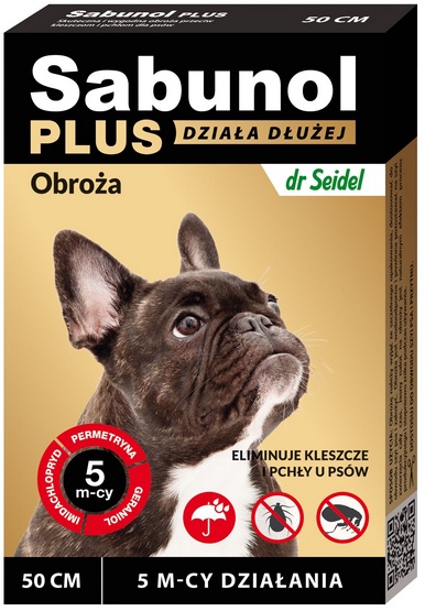 Levně Sabunol Obojek Plus proti blechám pro psa 50cm