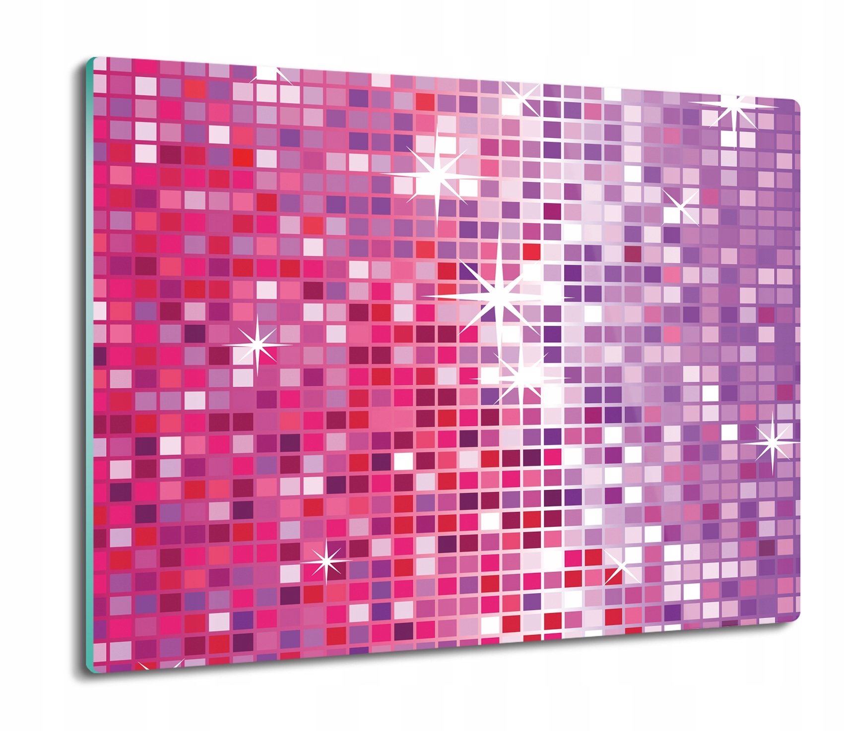 Skleněná kuchyňská deska na krájení jako Dárek 60x52 Mozaika lesk disco