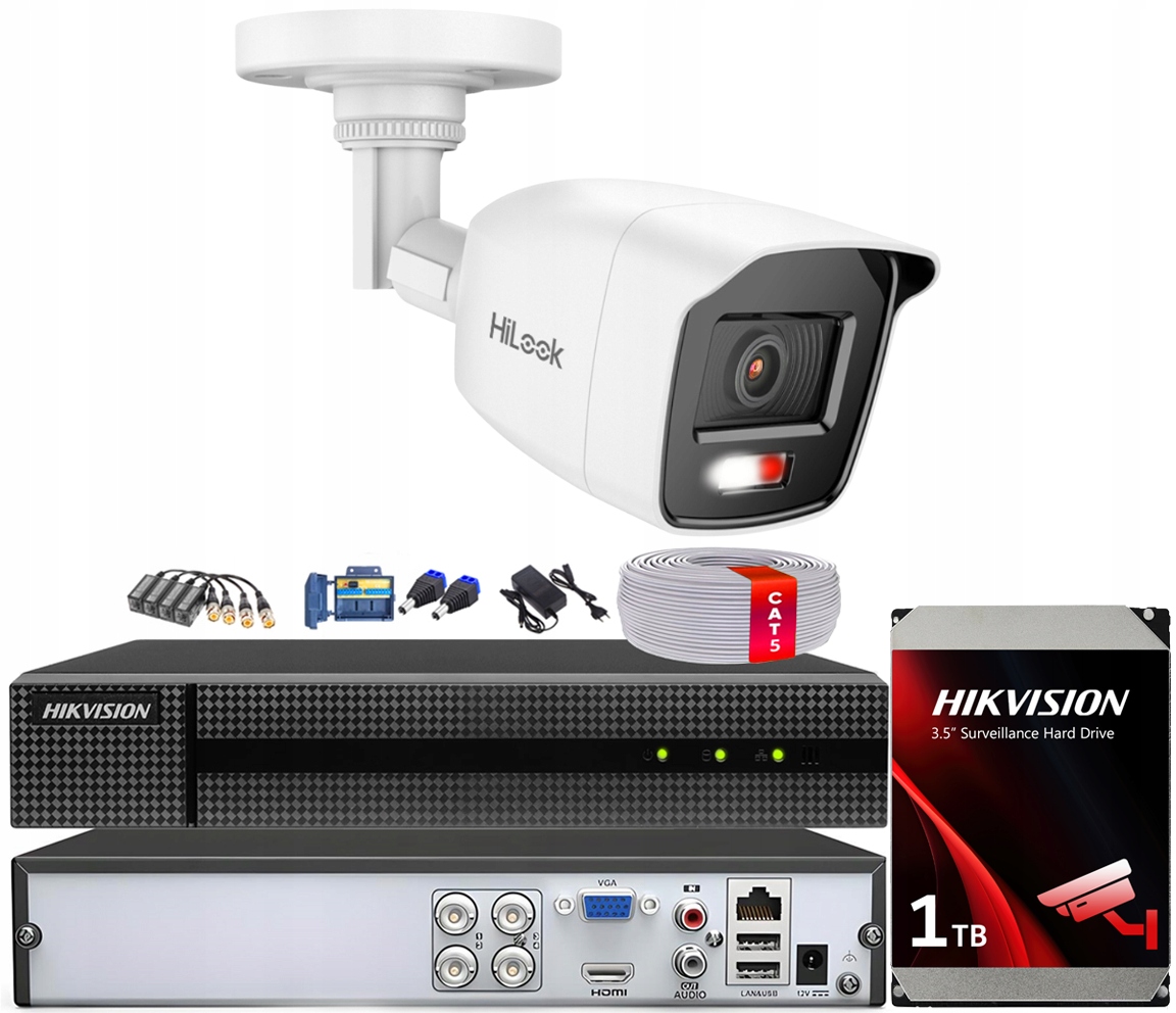 Monitorovací sada s 5Mpx kamerou Hilook od Hikvision Ahd Tvi Hybrid Light