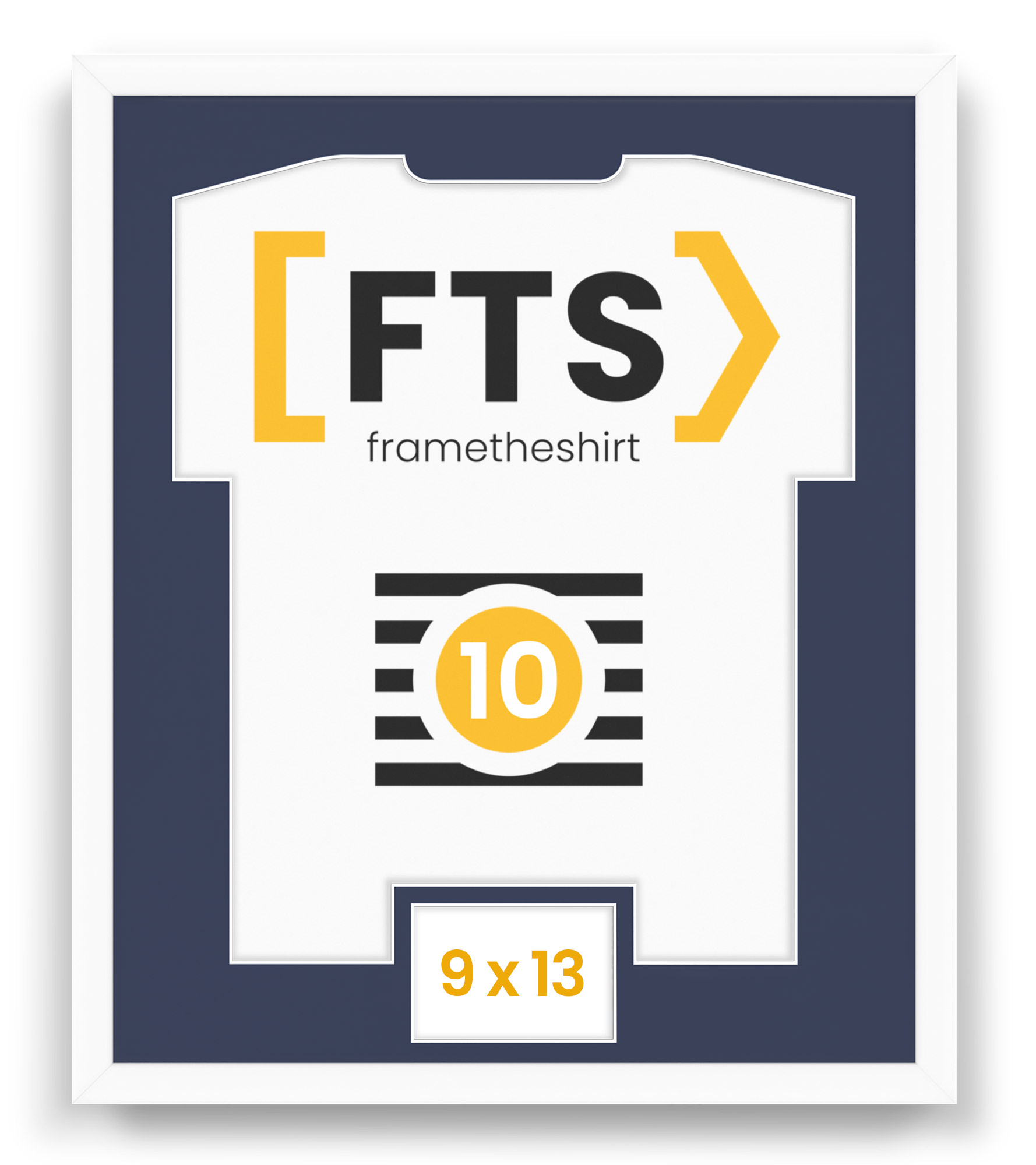 Antirám na sportovní tričko s oknem – dárek pro fotbalistu