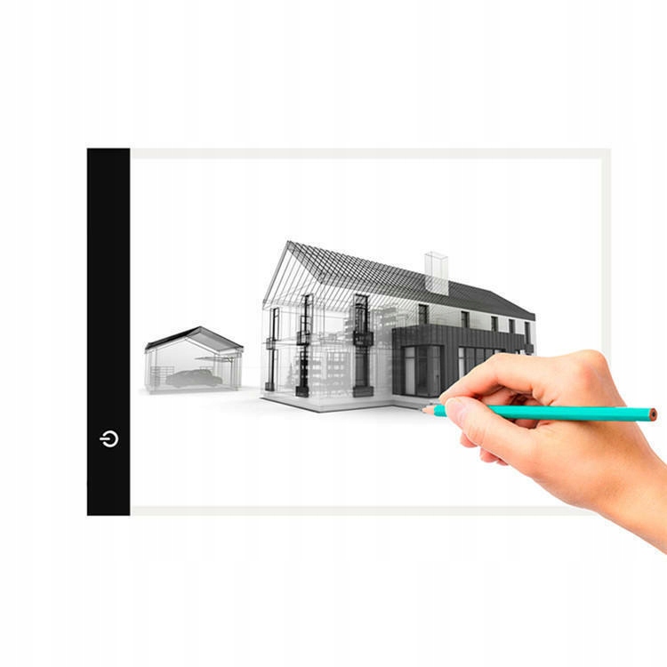 ULTRACIENKI, PRZENOŚNY PODŚWIETLANY PANEL LED A4 TABLET DO RYSOWANIA Marka inny