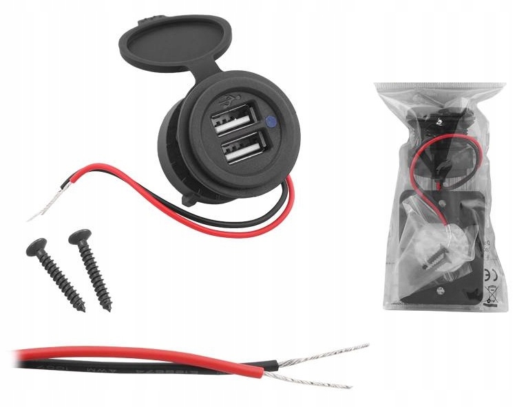 LXG522 Gniazdo montażowe ładowarka USB x2 kemping kamper samochód 12V / 24V EAN (GTIN) 5902270755688