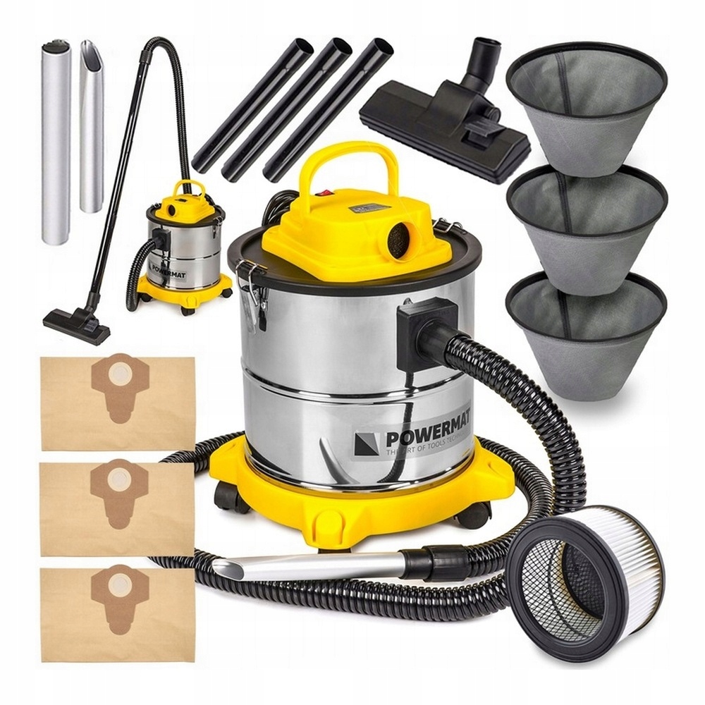 Odkurzacz do POPIOŁU separator KOMINKOWY przemysłowy DMUCHAWA 3w1 2000W