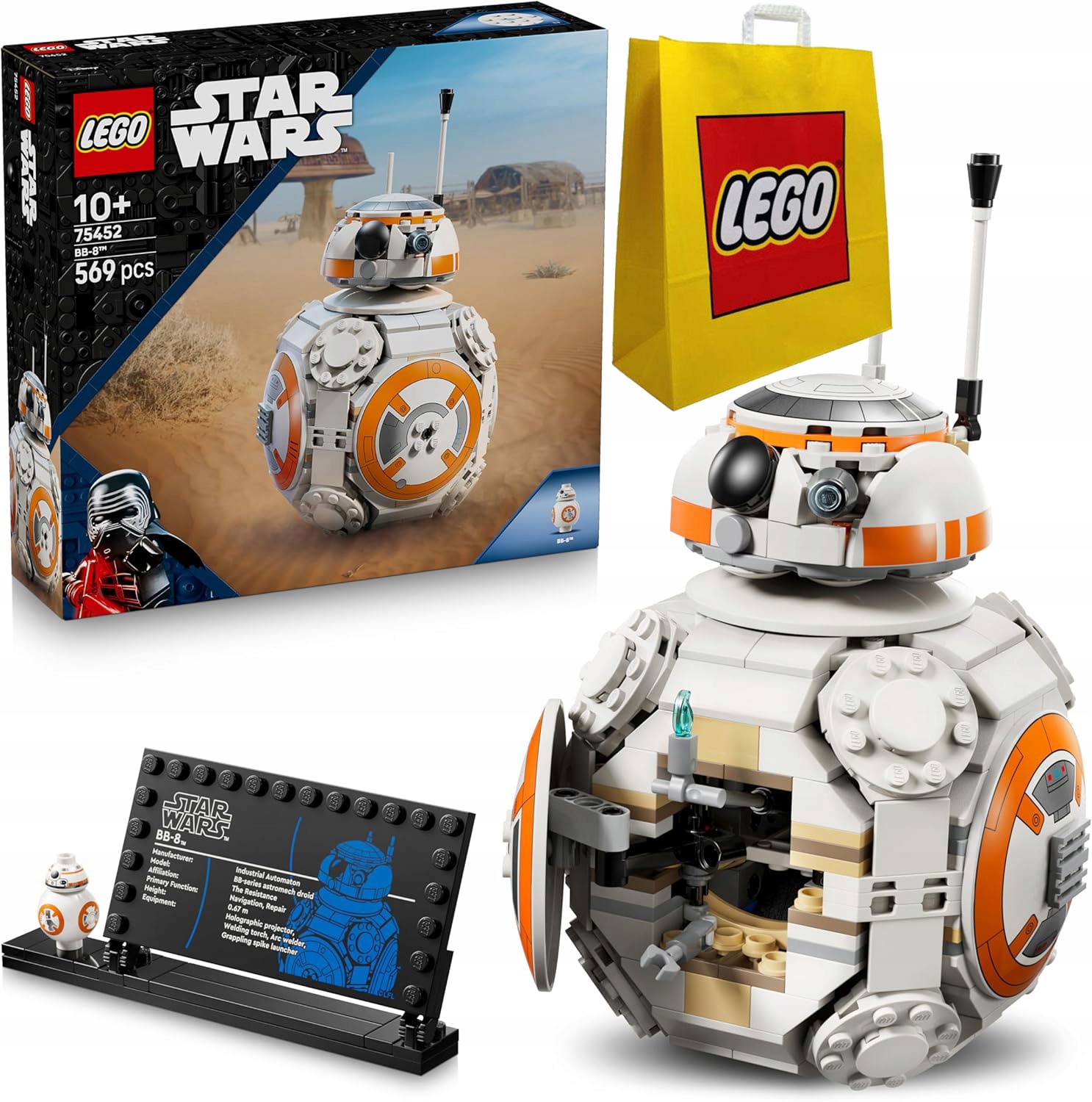 Lego Star Wars 75452 Astromechanický droid BB-8 taška