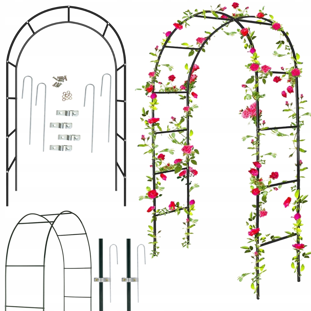 

Pergola Ogrodowa metalowa Łuk na róże Kwiaty 240cm