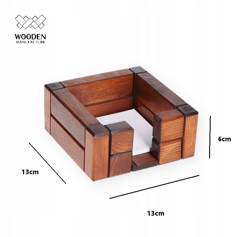 Organizer przybornik na biurko drewniany pojemnik Marka inny