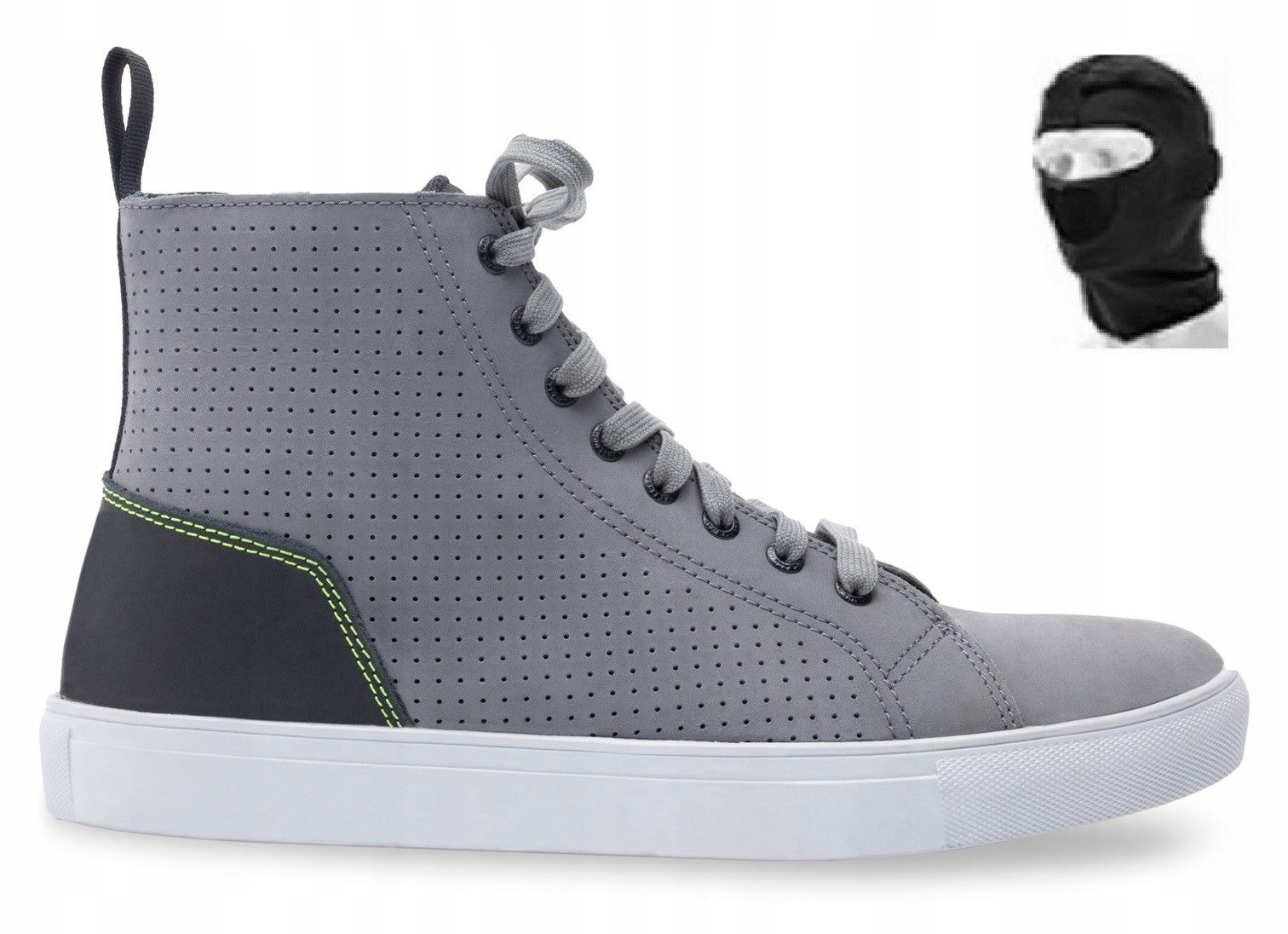BUTY SKÓRZANE REBELHORN TRAMP II GREY/FLUO YELLOW 48