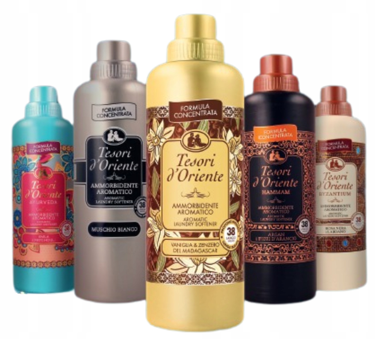Tesori Sada 5 italských oplachovacích přípravků „whmba“ 3,8 litrů