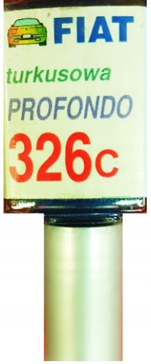 FIAT 326C TURKUSOWA PROFONDO LAKIER SAMOCHODOWY ZAPRAWKA DO RYS 10 ML ARA
