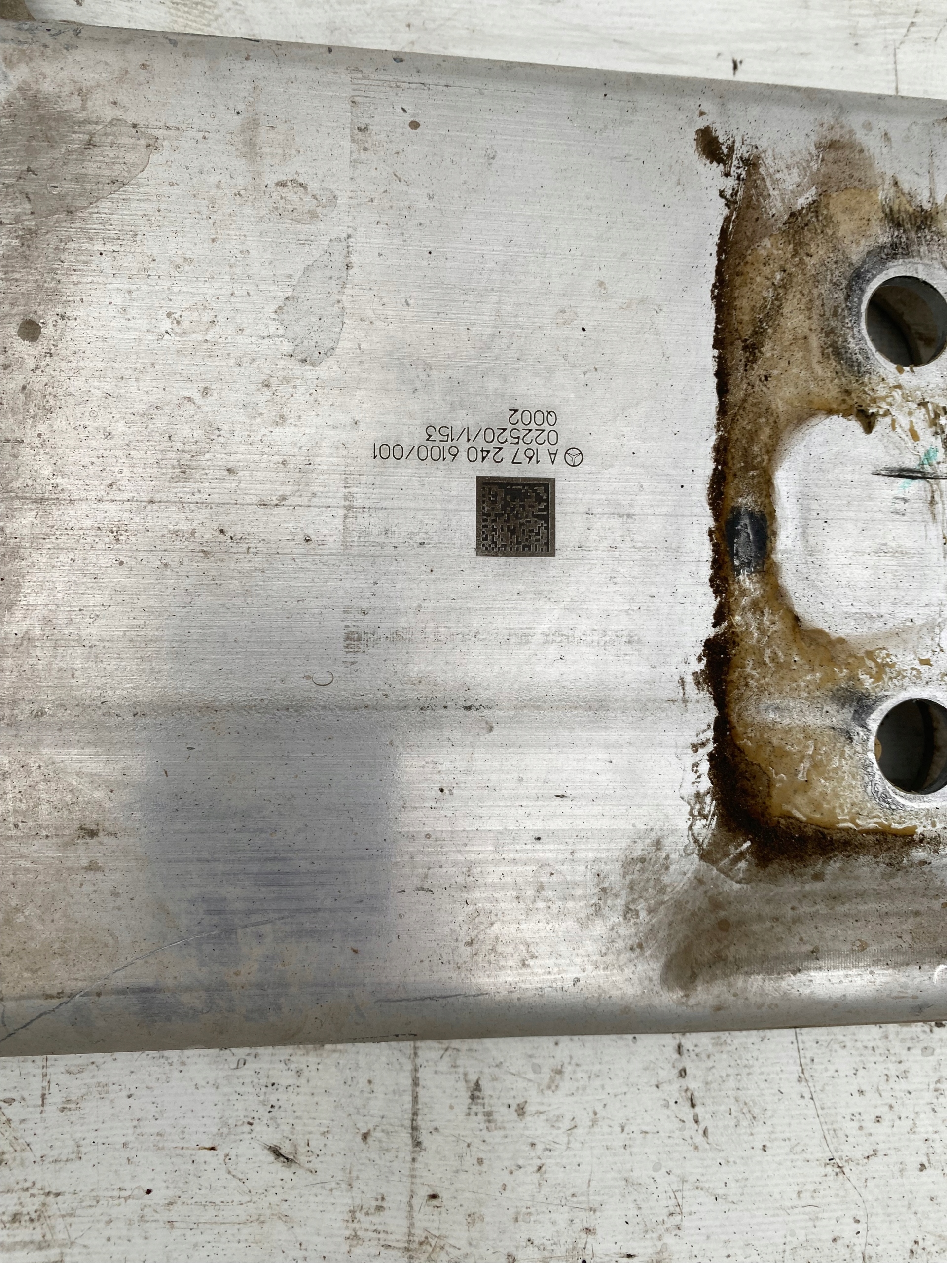 MERCEDES W167 RINFORZO PARAURTI Supporto cambio ingranaggi