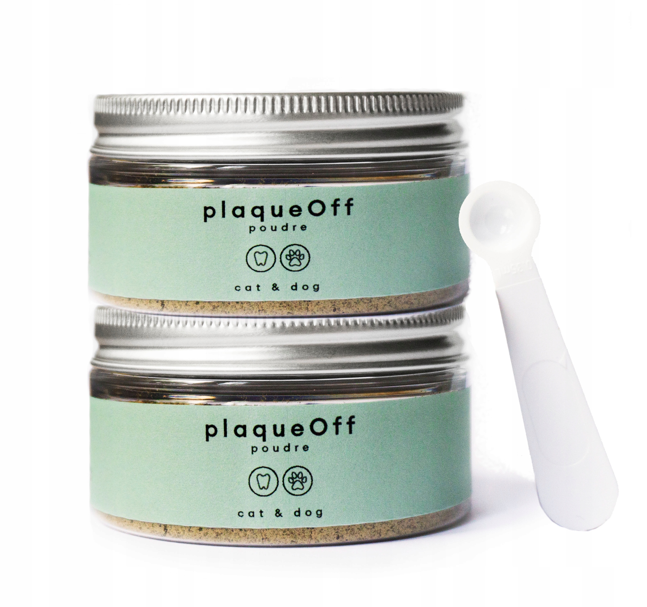 PlaqueOff, prášek na zuby 2 x 60 g Doplněk zubní kámen u psa/kočky