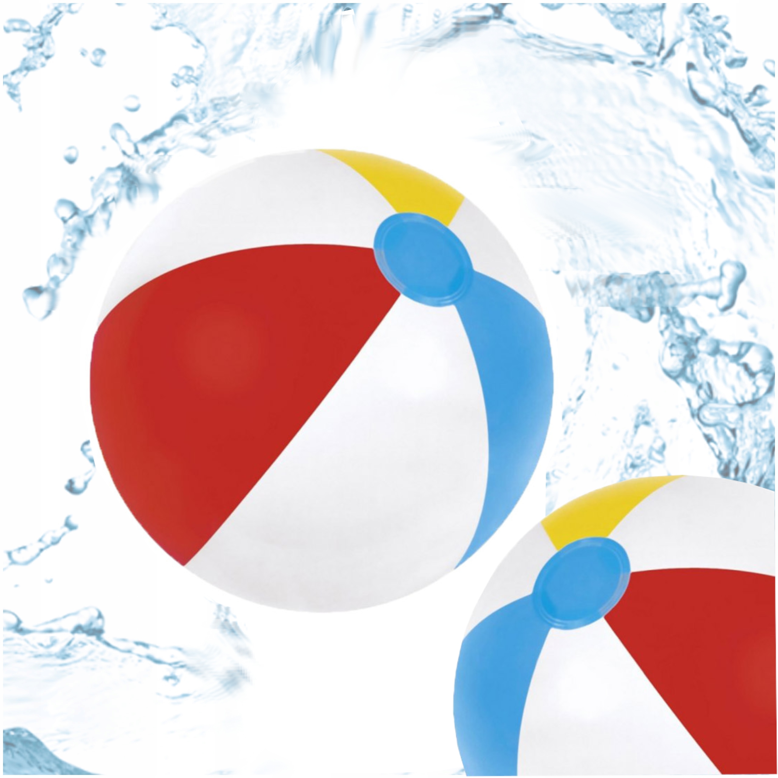 BESTWAY PIŁKA PLAŻOWA DMUCHANA WIELOKOLOROWA DZIECI NA PLAŻĘ DO BASENU 51cm