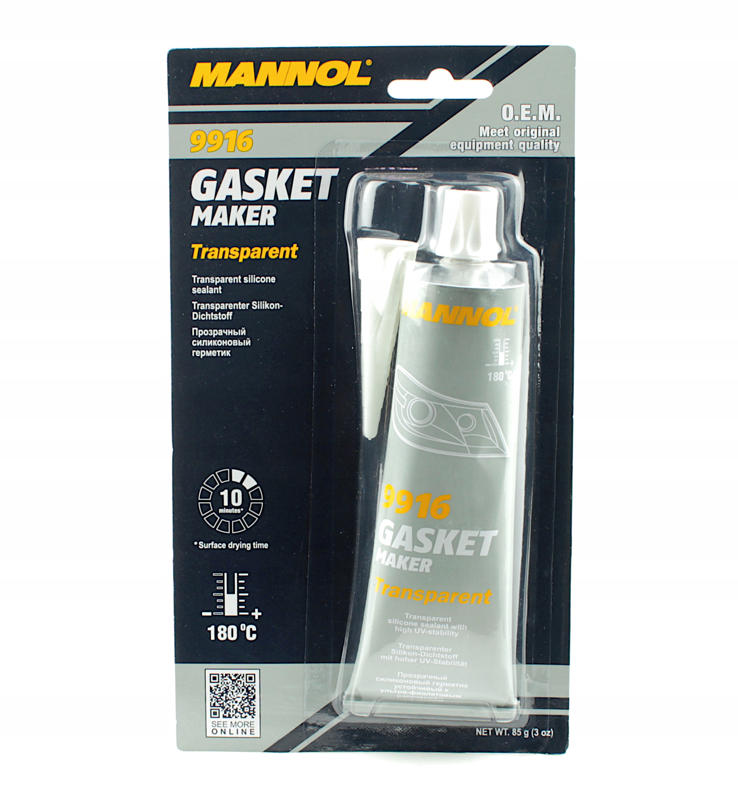 

Mannol Silikon Uszczelniający Kolor Bezbarwny 85G