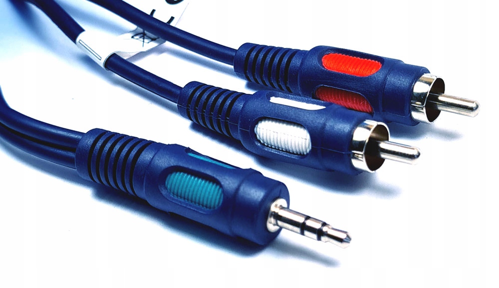 

Vitalco kabel przewód jack 3,5/2 rca 7,5m łezka Ni