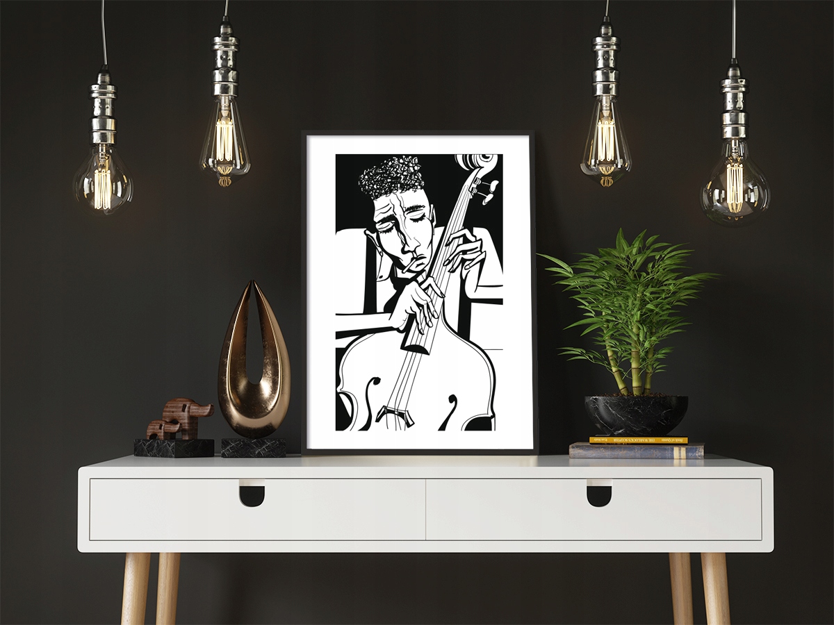 OBRAZ PLAKAT W RAMIE 33x43 cm Jazz P815 Liczba sztuk 1