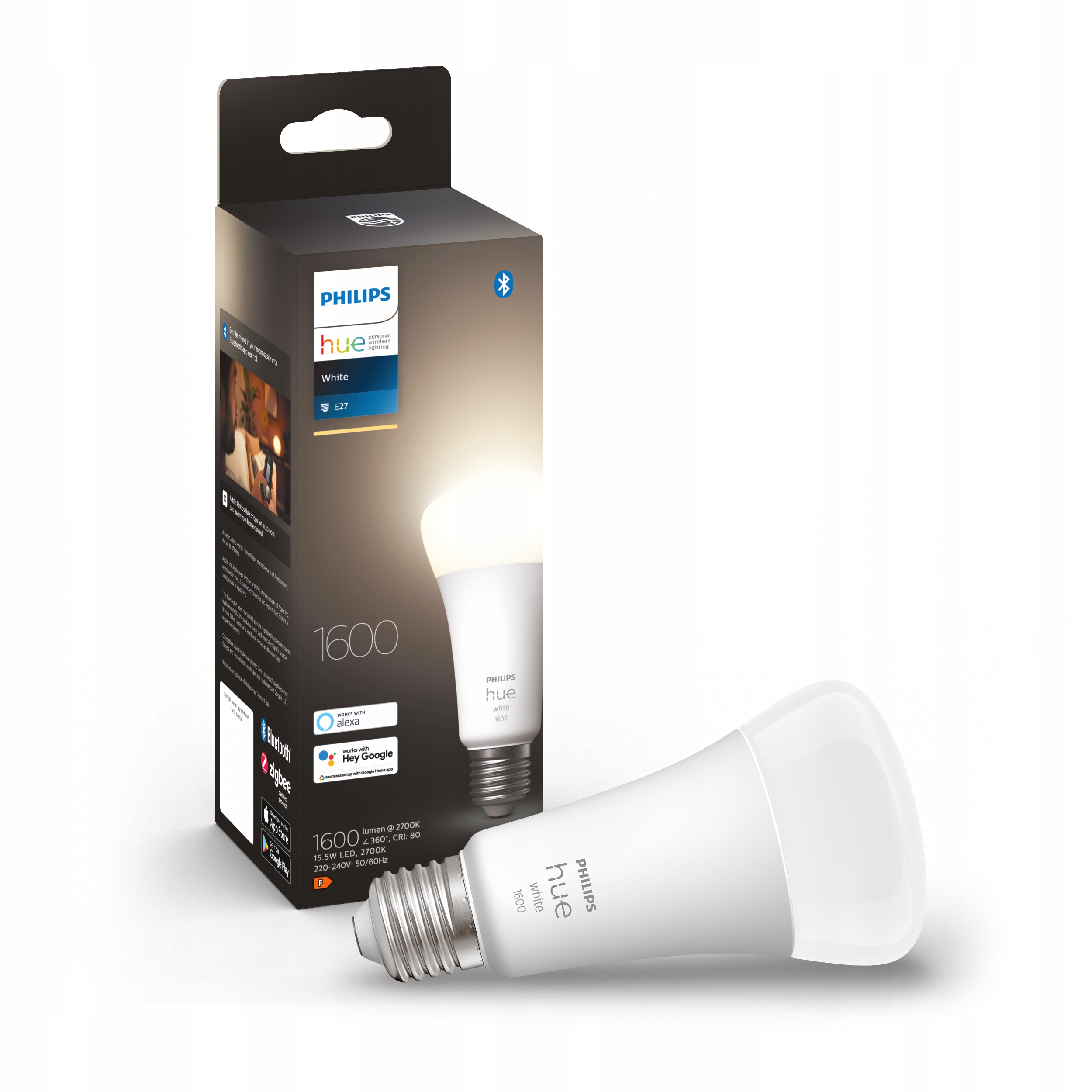 Żarówka LED E27 PHILIPS HUE White 100W 1600lm