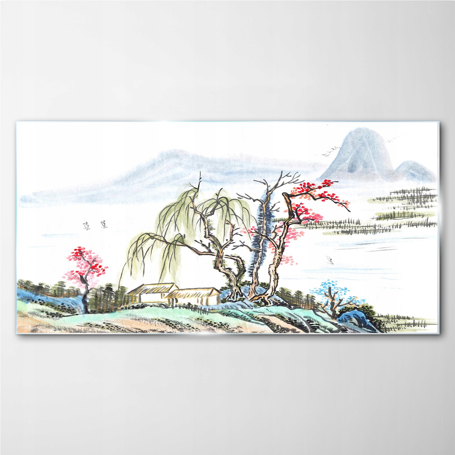 

Obraz z nadrukiem szklany Drzewa góry 140x70 cm