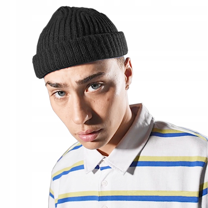 CZAPKA DOKERKA ZIMOWA LEONKA CIEPŁA MĘSKA CZARNA Kod producenta TRAWLER BEANIE
