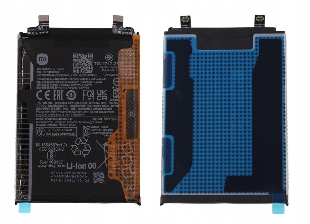 Nowa Oryginalna Bateria BM5G Xiaomi Poco X4 Gt 22041216G