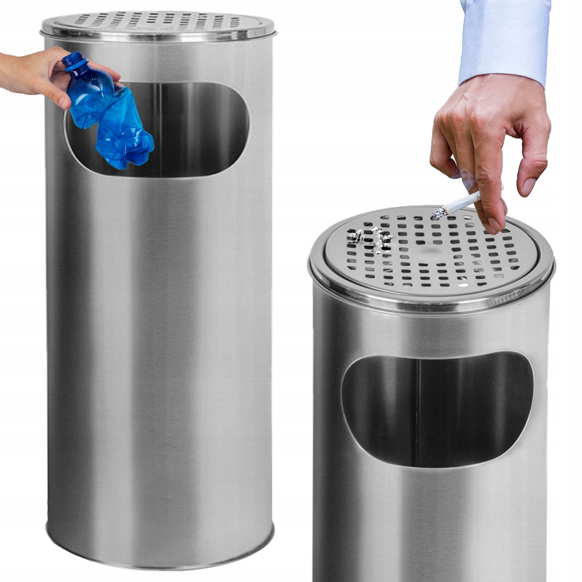 Popelník Popelník Venkovní Stojící Odpadkový Koš Odpadkový Koš Kovový