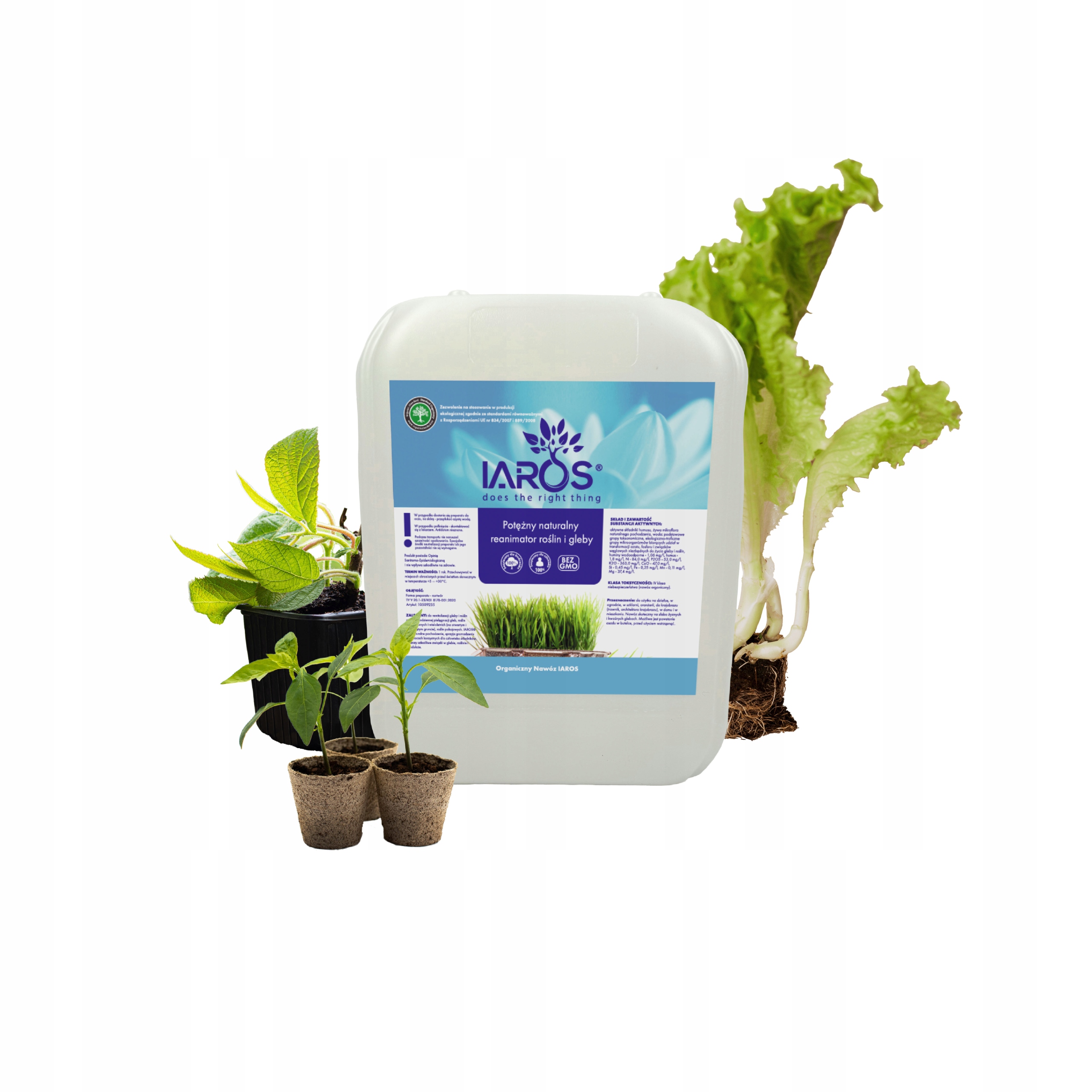 Ekologiczny nawóz w płynie do pomidorów 5L Naturalny Iaros