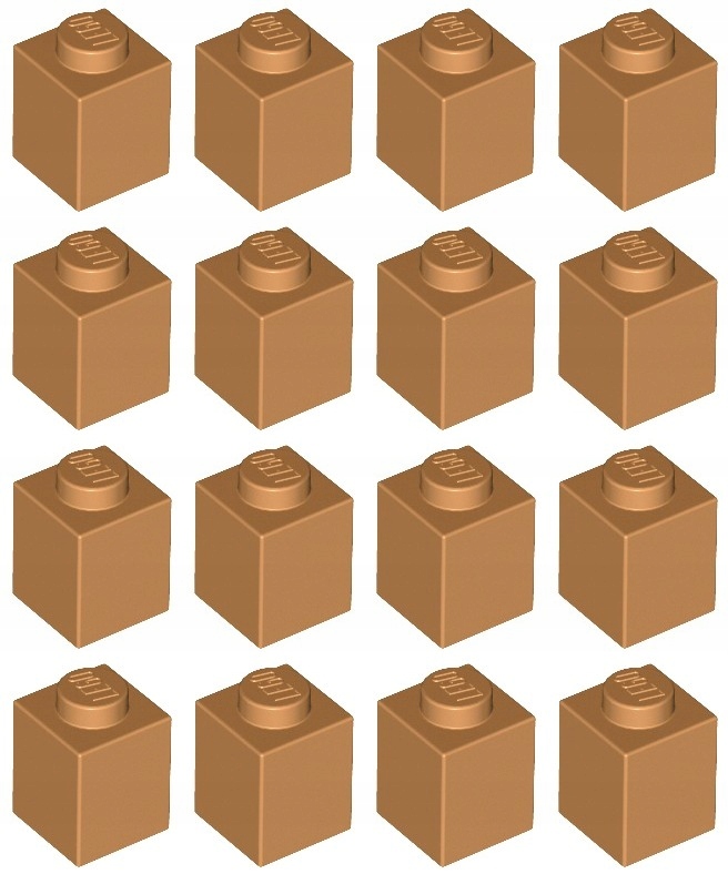 

Lego 3005 Klocek 1x1 nugat średni (9g) 16 szt.