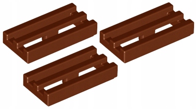 

Lego Płytka Pł. 1x2 Grill Brązowa 2412/4224243 x3