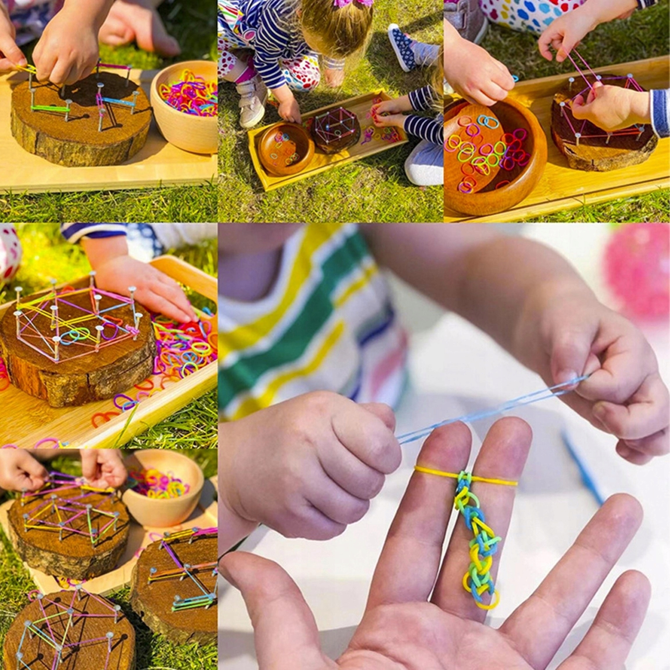 GUMKI DO ROBIENIA BRANSOLETEK DUŻY ZESTAW KORALIKI W KUFERKU XXL PREZENT Wysokość produktu 20 cm