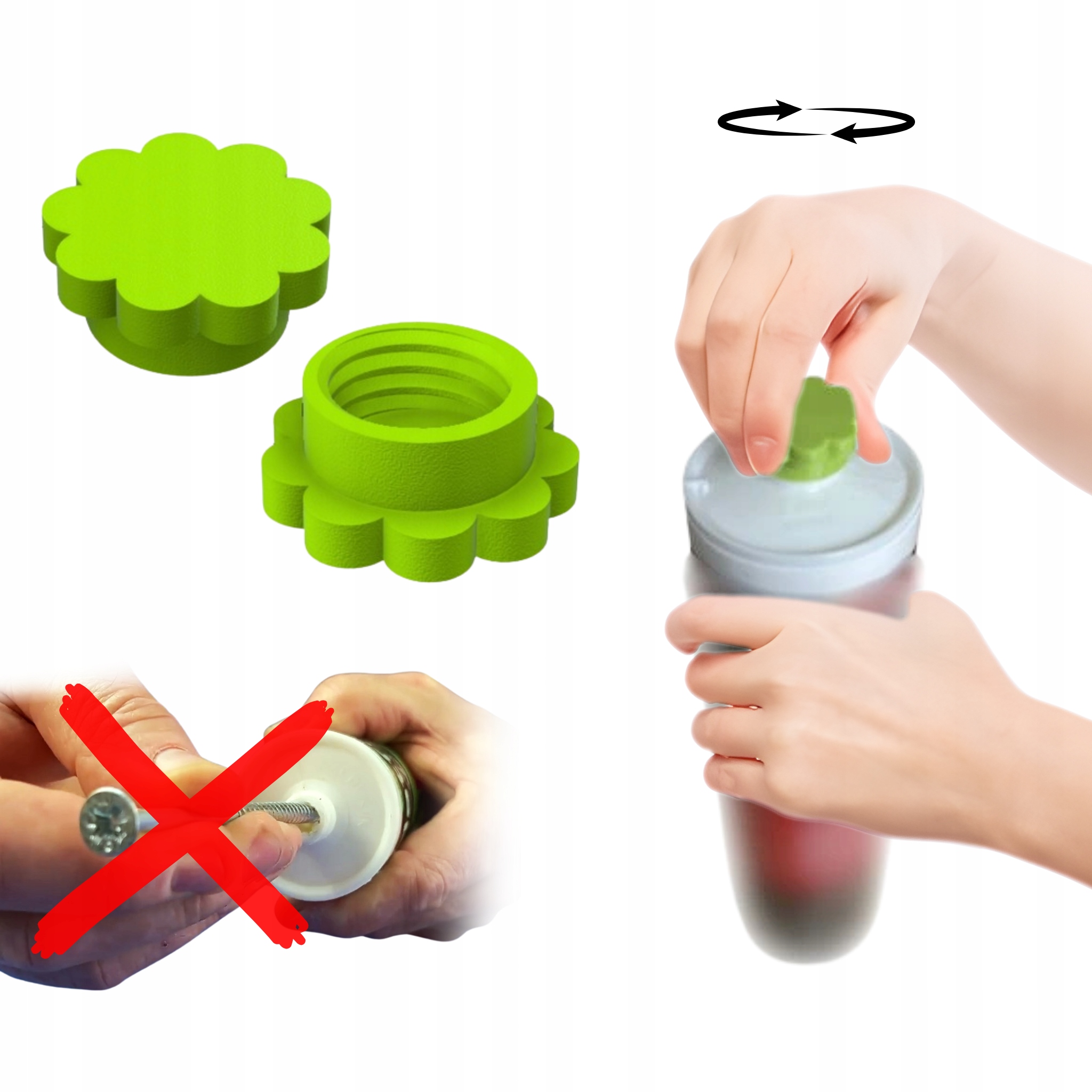 Zatyczka Nakrętka Do Silikon Kleju Akryl Przeciw Wysychaniu