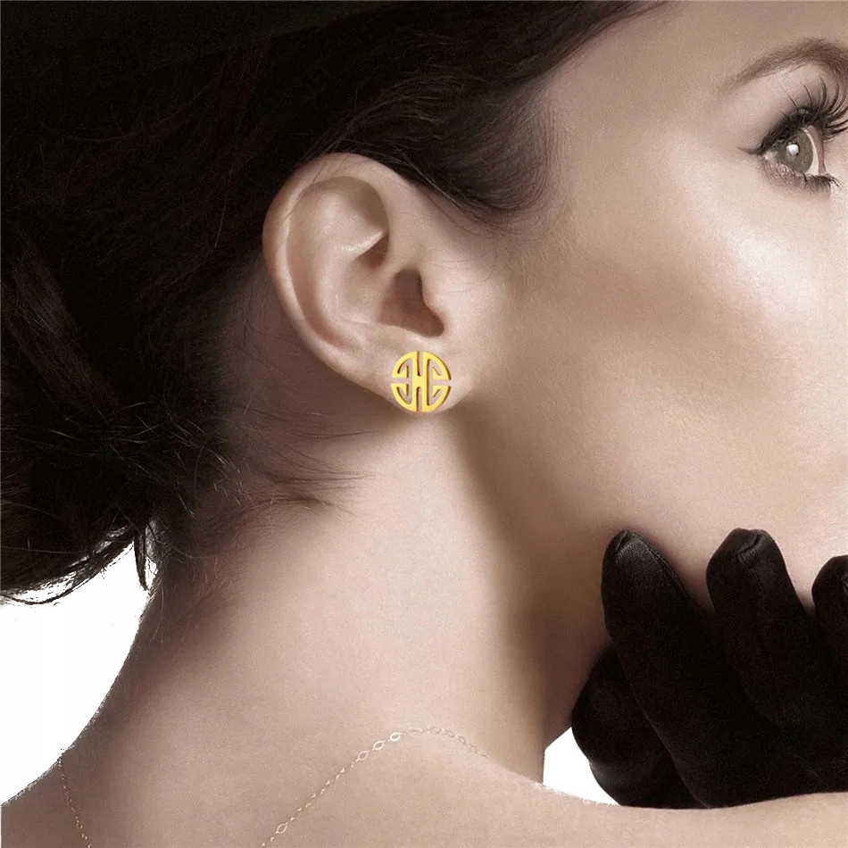 KOLCZYKI ZŁOTE KÓŁKA DŁUGOWIECZNOŚĆ STAL CHIRURGICZNA