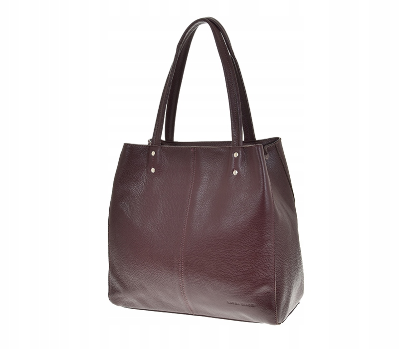 Dámská shopper kabelka Laura Biaggi kožená burgundská bordó