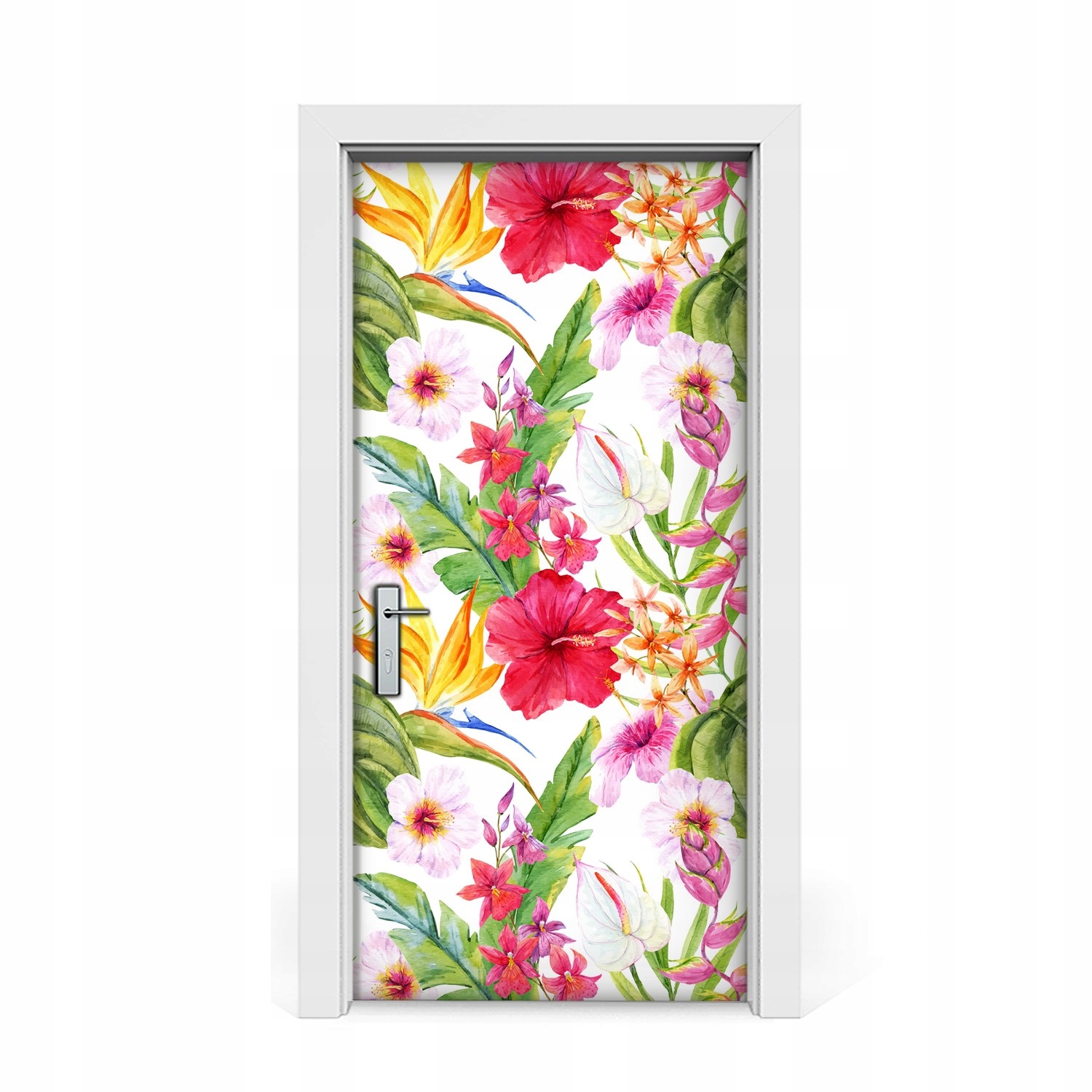 

Naklejka na drzwi Egzotyczny hibiskus 95x205
