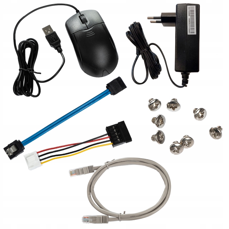 ZESTAW KAMER DO MONITORINGU ZEWNĘTRZNA IP PoE 5MPX + 2TB DYSK HDD Obiektyw stałoogniskowy