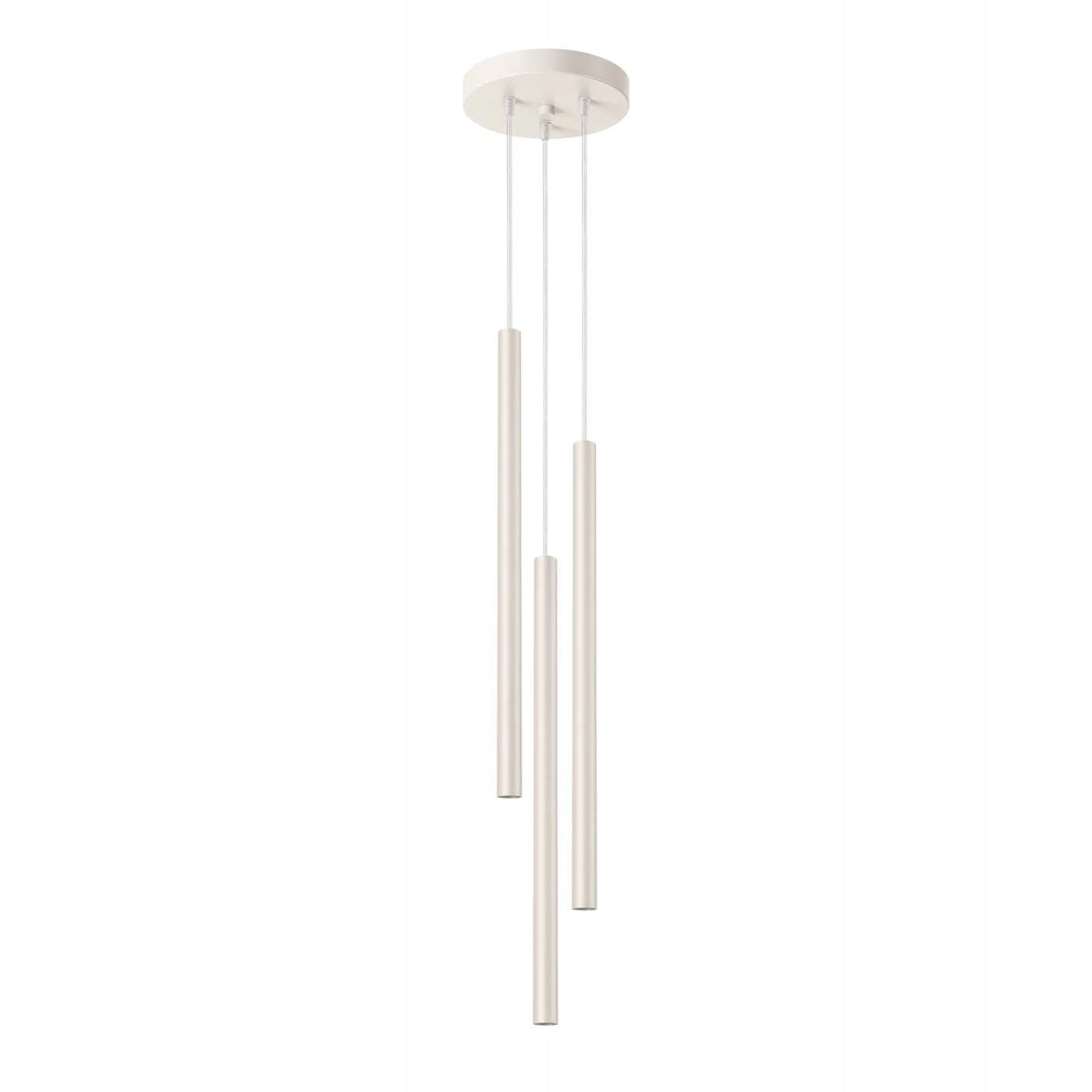 Trojitá závesná lampa, moderná béžová, do jedálne nad ostrov Sollux