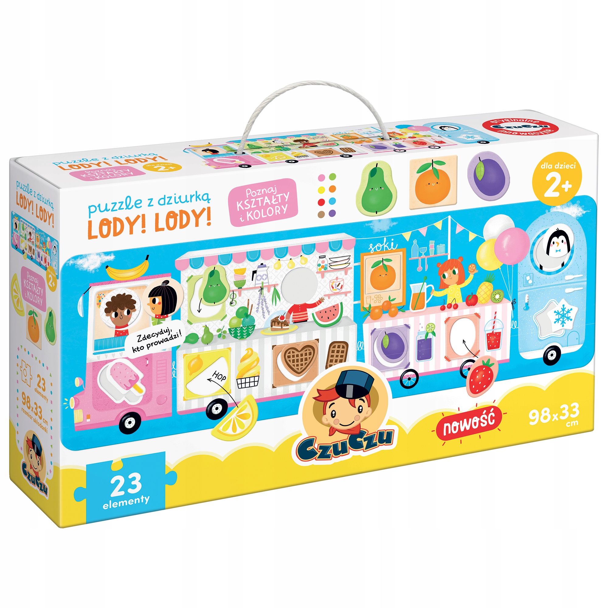 

CzuCzu Lody! Lody! puzzle z dziurką 2+