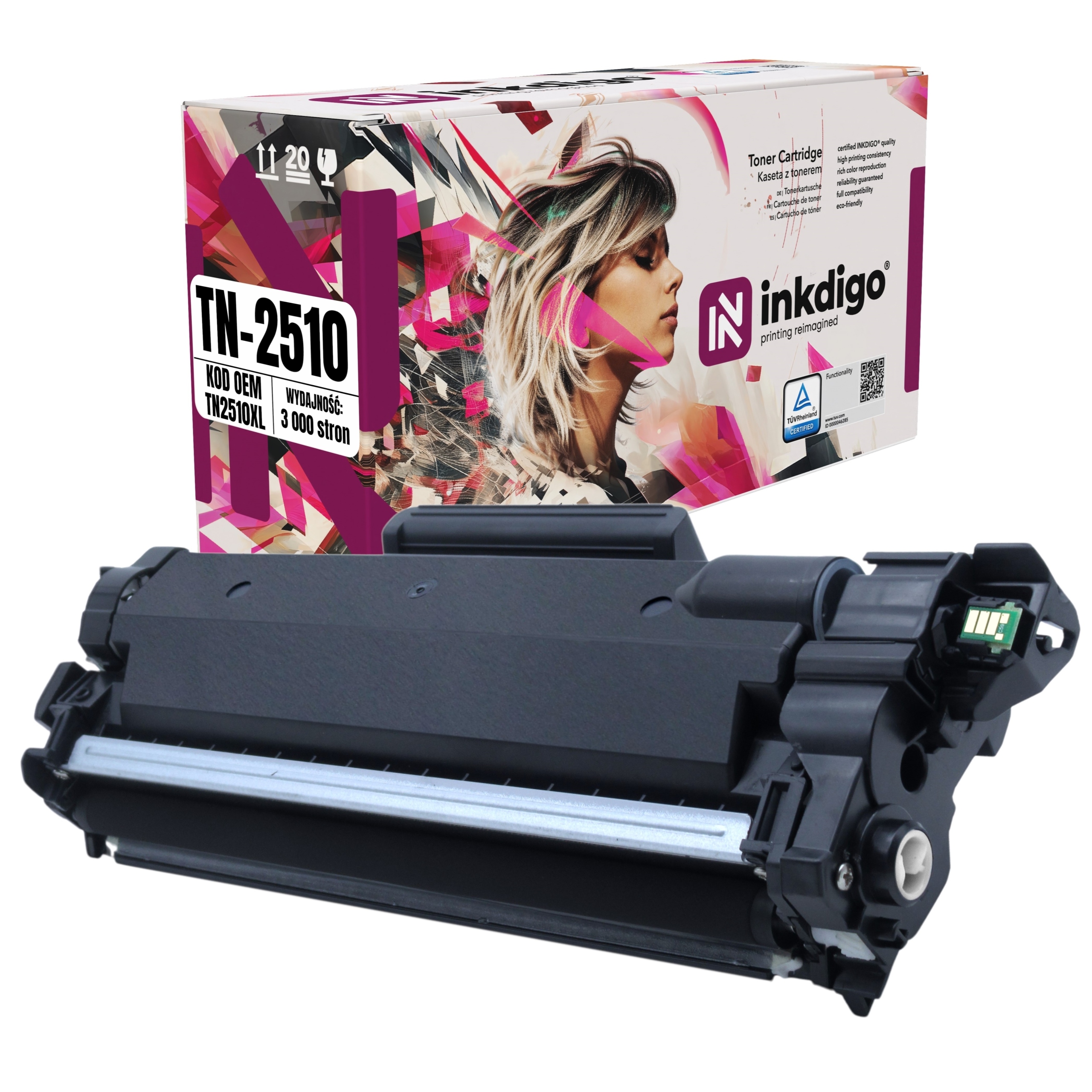 TN2510 XL – Náhradný Toner Pre Tlačiareň Brother MFC-L2827DW HL-L2400DWE